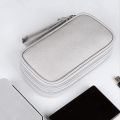 Portable Power Bank Bag Travel Cable Bag Double Layer Electronic Organizer For Charger, USB Cable, Hard Drive, Earphones. 