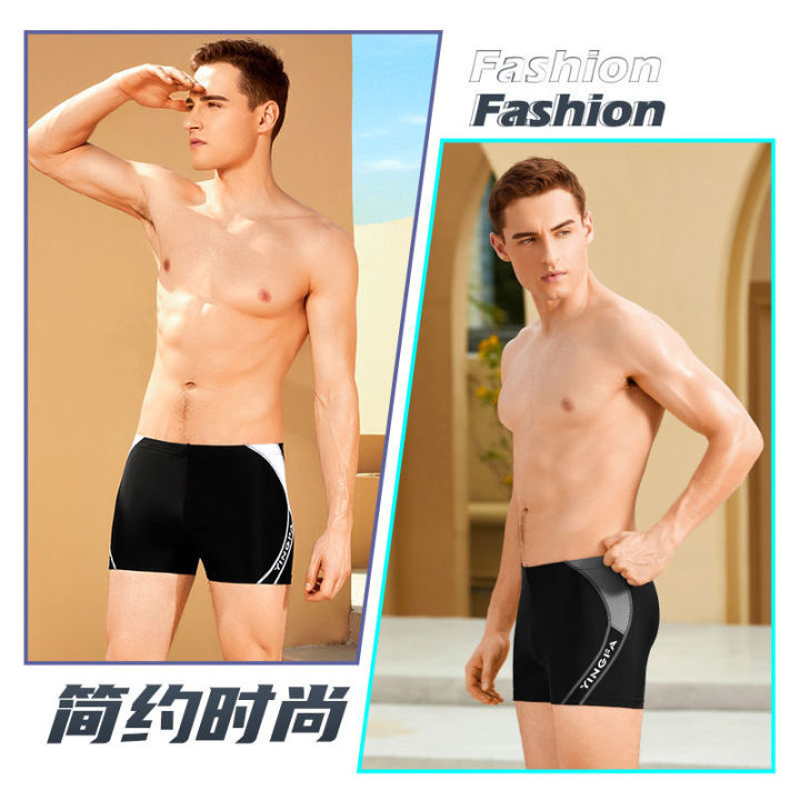 Yingfa%20Swimming%20Trunks%20Men's%20Swimsuit%20Boxer%20Fashion%20Large%20Size%20plus-Sized%20Five%20Points%20Quick-Drying%20Beach%20Pants%20Anti-Embarrassment%20Hot%20Spring%20Swimming%20Trunks%20-%20Image%203