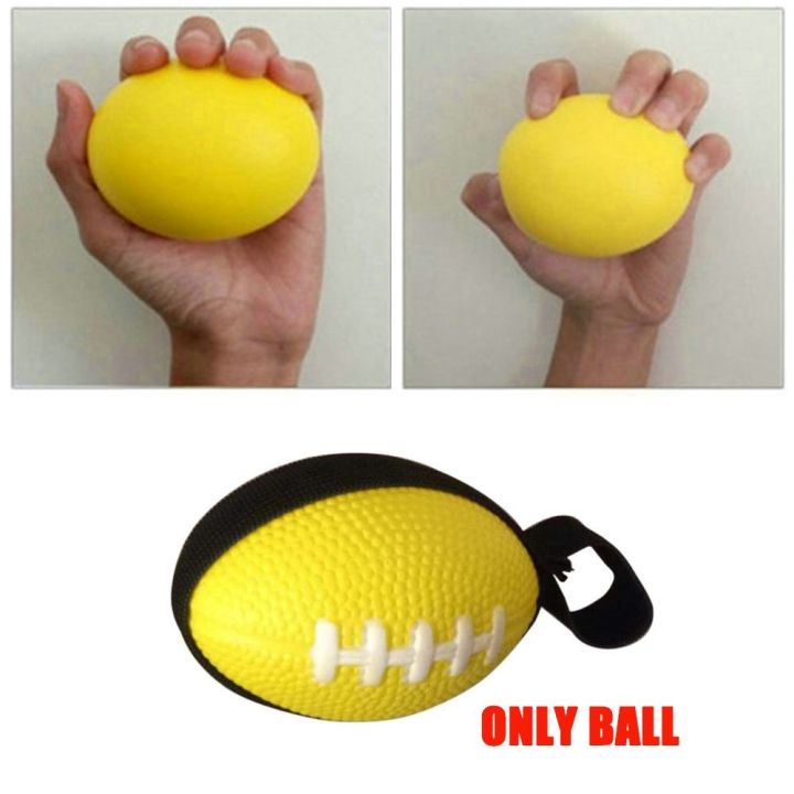 MengshanProfesional 1PC New Elasticity Sponge Yellow Hand Squeeze Ball Finger Strengthener Health Exercise for Arthritis Carpal Tunnel Massage Ball