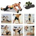 Revoflex Xtreme Abdominal Trainer Home Gym Machine Ab Wheel Roller Sport Bodybuilding Revoflex Xtreme Dobule Wheels AB Roller Pull Rope Abdominal Trainer Gym Equipment Abs Trainer. 