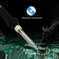 60W Electric Soldering Iron Solder Iron Ceramics Tips Welding Gun AC 220V Input EU Plug. 