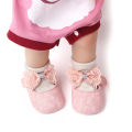Yfashion Baby Cotton Girls Princess Toddler Shoes Cute Lace Bowknot Decoration Breathable Non-slip Soft Sole Shoes. 