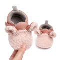 Cartoon Bear Baby Shoes - Warm Winter Velvet Shoes. 