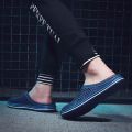 Bird's Nest Hole Shoes Men's Non-Slip Soft Bottom Slippers Summer Dual-Use Men's Outdoor Beach Shoes Closed Toe Sandals for Summer Trend Society. 