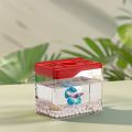 Aquarium Transparent Mini Fish Drop Resistant Shatterproof Desktop Fish Plastic Stackable Turtle Home. 