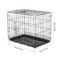 Migeet Foldable Pet Cage Cat Dog Crate Folding Guinea Pig Bunny Hedgehog Cage with Tray for Small Animals. 
