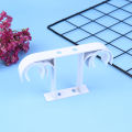 Aluminum Alloy Double Curtain Rod Bracket Holder Ceiling Mounted JINBING. 