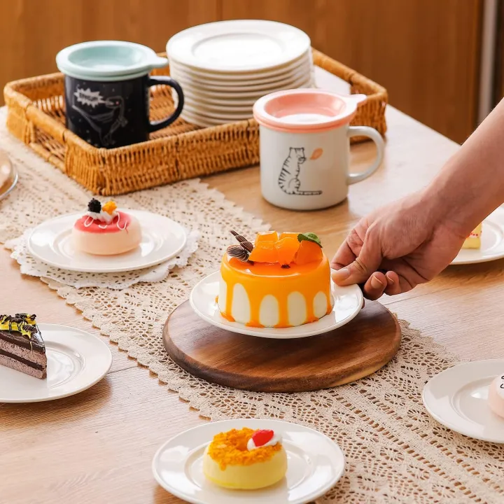 7%20inch%206Pc's%20%20Round%20White%20Coupe%20Rim%20Ceramic%20Porcelain%20Dinner%20Deep%20Soup%20Plates%207%20inch%206%20pieces%20set%20-%20Image%207