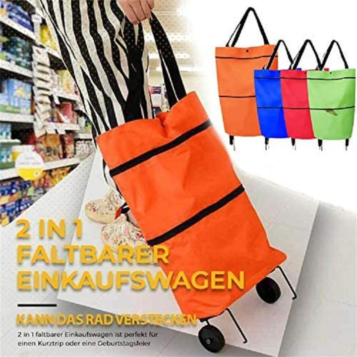 FC-102%20Folding%20Shopping%20Cart%20with%20Wheels%2046x41x13.5cm%20Oxford%20Cloth%20Black%20-%20Image%205