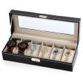 Leather Watch Box - 6 slots. 