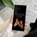 Gangsta Rapper 2pac Tupac Rap Phone Case For Samsung S24 S23 Ultra S22 S20 Plus S21 FE Clear Cover Galaxy S24Ultra S235G Fundas. 