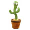 Dancing Cactus Toy Rechargeable with USB Cable for Kids - Can Sing, Record, Talk, Dance, Repeat What You say, Talking Toy for Kids, Funny Educational Toy & Kid's Companion. 