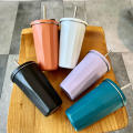 5 Colors Coffee Cup Sleek 201 Stainless Steel 304 Stainless Steel Vacuum Cup Large Capacity Insulation Cup for Outdoor. 