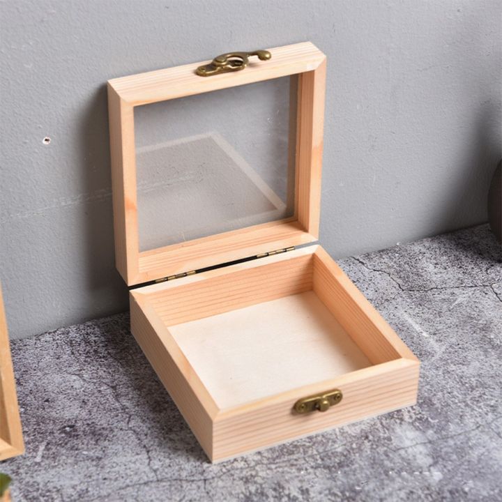 Wooden Storage Box Home Organizer Handmade Craft Box Jewelry Case Wooden Storage Case Diy Craft Supplies Boxs