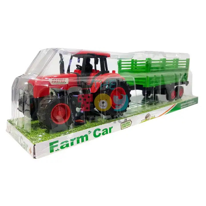 Diecast Farm Truck Tractor Friction Car Model Kids Educational Toy