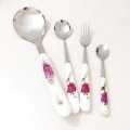 Stainless Steel Cooking Spoons Fork Rice Spoon Kitchen Utensils Set 4Pcs. 