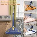 Triangle Mop 360° Rotatable Adjustable Cleaning Mop, 51'' Extendable with Long Handle, Automatic Wringing Microfiber Spin Floor Cleaning Mop for Cleaning Walls, Ceilings and Window.. 