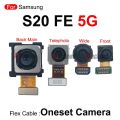 Aweisuan High Quality Fullset Cameras For Samsung Galaxy S20 FE s20fe 4G 5G Front + Rear Telephoto Wide Back Main Camera Replacement Part. 