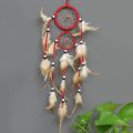 Vintage Home Decoration Retro Feather Dream Catcher Circular Feathers Wall Hanging Dream Catchers Decor For Car. 