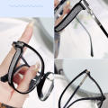 Large Frame Reading Glasses Vision Flat Lens Anti Blue Blue Blockers Artistic Design Flash  Glasses for Office Work Reading Fashion Accessory Eye Protection Far sighted Users. 