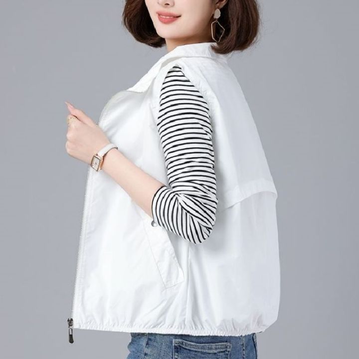 [ with Breathable Mesh ] Middle-Aged Mom Wear Spring and Summer Short Vest Women's Casual Western Style Waistcoat Outer Vest Vest