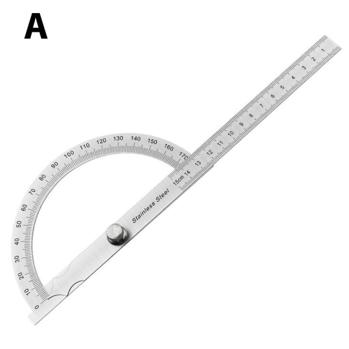180 Degree Protractor Metal Angle Finder Goniometer Angle Ruler Woodworking Tool