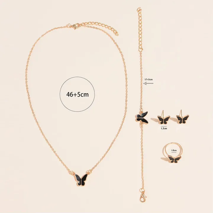 5PCS%20Fashion%20Butterfly%20Pendants%20Necklace%20Earrings%20Ring%20Bracelet%20Sets%20For%20Women%20Jewelry%20Set%20Bridal%20Wedding%20Jewelry%20Gift%20Moya%20-%20Image%204