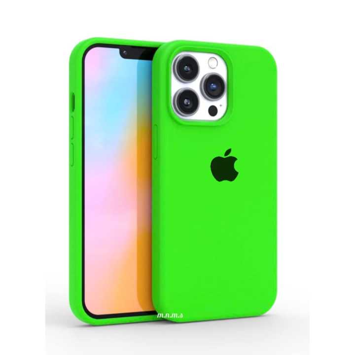 Neon Green iPhone 13 Pro Max, 13Pro,13 Luxury High Quality Silicone Case