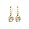 New Ins 2024 Exquisite Crystal Water Drop Dangle Earrings Luxury Zircon Earings for Women Girl. 