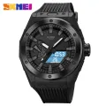 SKMEI Men Electronic Watch Dual Display Watch 50m Waterproof Multifunctional Watch Fashion Business Style For Men 2103. 