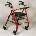 Walkers for seniors, Walking Frame,4 Wheel Walker Lightweight Folding Adjustable Height Walking Frame Elderly with Seat Basket Walking Aid Aluminium,Space Saver rollator walker, Durable Mobility Aid. 