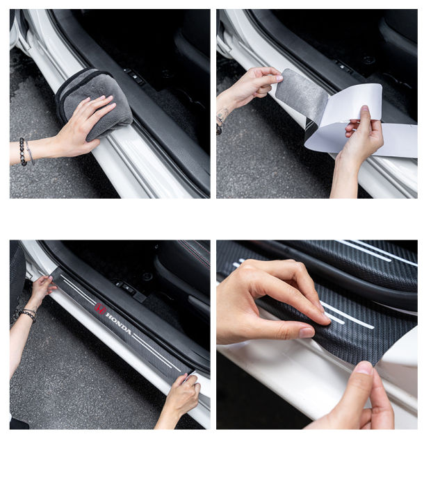 4PCS%20PERODUA%20Car%20styling%20Door%20Carbon%20Fiber%20Sill%20Scuff%20Plate%20D%C3%A9cor%20Sticker%20with%20Courtesy%20Car%20Logo%20-%20Image%206