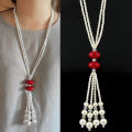【Factory prices】N0528 Pearl Long Woolen Chain Personality Clothes Pendant Accessories Accessories for Women. 