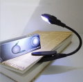 Portable Bendable Battery Powered Clip-On Book Lamp/ LED Eye Protection Reading Light/ Travel Bedroom Flexible Small Desk Lamp 1Pcs. 