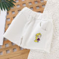 Yfashion Summer Girls Cotton Shorts Denim Princess Embroidered Breathable Shorts For 2-8 Years Old Kids. 