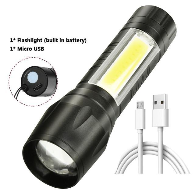 LED Light Touch USB Rechargeable USB Rechargeable LED Touch Torch LED Portable Flashlight USB Rechargeable Charging Touch For Camping Home Uses Outdoor Use Sports Touch Flash Light for Flash Light Touch