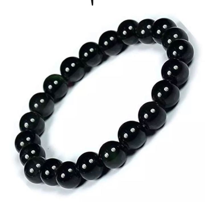 Black Obsidian bead bracelet