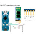 HC05 HC-05 master-slave 6pin JY-MCU (ZS–040) Bluetooth module, Wireless Serial. For arduino, robotics and other project. 