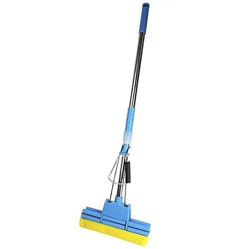 Kitchen + Home PVA Sponge Mop – Super Absorbent 11” Quadruple Roller PVA Foam Sponge Mop All Purpose Floor Cleaner