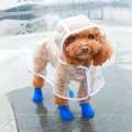 Clear Raincoat Rain Jacket Waterproof Coat for Samll Medium Dogs Teddy Shiba Dog Poncho Outdoor Walking Pet Clothes. 