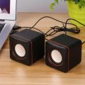 Desktop Notebook USB Mini Speaker Box Small Speaker Portable USB Wired Speakers Audio Player Music Speaker for Laptop Cp1200 L. 