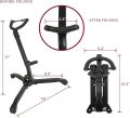 Alto/Tenor Saxophone Stand, Adjustable, Folding Legs, Easy Assembly Rhythm Foldable Alto Saxophone Stand Stainless Steel Sax Stand Holder Portable Saxophone Bracket Adjustable Stand sax stand alto saxophone stand sax holder tenor sax stand kandy musical h. 