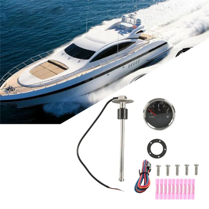 52MM%20Fuel%20Gauge%20With%20Fuel%20Level%20Sensor%20Black%20&%20Silver%20316%20Stainless%20Steel%20+%20ABS%20For%20Boat%20-%20Image%206