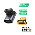 Usb C Magnetic Adapter 24 Pins Right Angle Usb C 90 Degree Adapter With Pd 100w Usb4 40gbps 8k 60hz Video For Thunderbolt 4. 