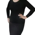 Ladies long sleeve tshirt (Black color). 