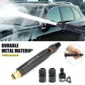 High Pressure Spray Guns Garden Hose Sprinkler Metal Spray Foam Washing Car Hose Foam Nozzle Water Tool Throwing Watering. 