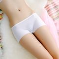 Women's Summer Cotton Protection Short Panty Ice Silk Underpants Seamless Anti-glare Ladies Pants Girl Briefs Female. 