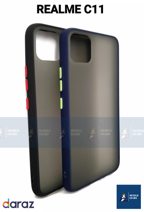 Gingle%20Series%20Matte%20Transparent%20Anti-knock%20Armor%20Back%20Cover%20Luxury%20Silicone%20Case%20For%20Realme%20C11%20-%20Image%204