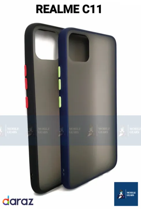 Gingle%20Series%20Matte%20Transparent%20Anti-knock%20Armor%20Back%20Cover%20Luxury%20Silicone%20Case%20For%20Realme%20C11%20-%20Image%204