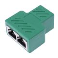 RJ45 1 to 2 Female Port Splitter Adapter LAN Ethernet Connector Plug Socket. 